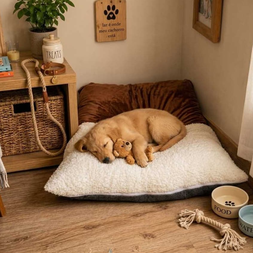 Caminha de Cachorro Saquinho Cama Pet de Dormir Para Gato Pele de Carneiro Canguru