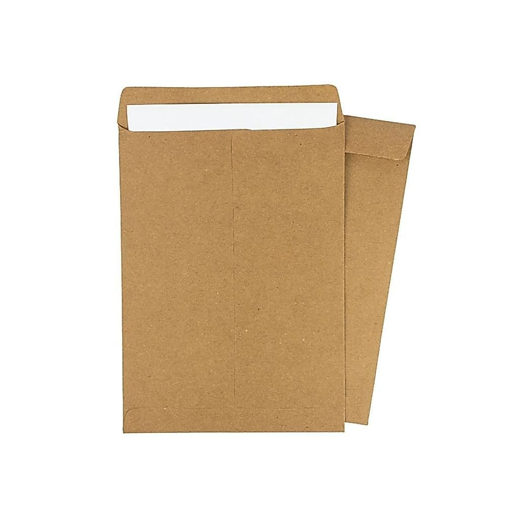 Envelope Kraft Natural 17,6x25cm 80g para Currículo Documentos Papelaria Kit com 10 50 ou 100 Unidades