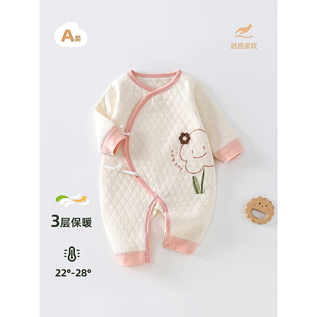Roupas de bebê recém-nascido outono inverno roupas quentes do bebê recém-nascido inverno Base roupas infantil acolchoado