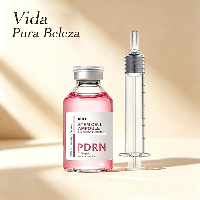 Ampola Reafirmante PDRN 30ml Com Colágeno-Soro Hidratante E Iluminador Para Pele Radiante Lisa