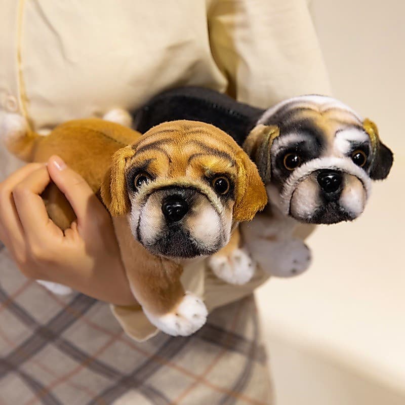 Realista Em Pé E Agachado Filhote De Cachorro Brinquedo De Pelúcia Bonito Simulação Cão Boneca Decoração Do Quarto Feria