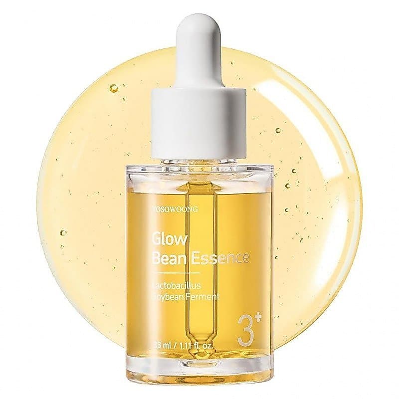 Essência Facial Light Bean da TOSOWOONG, 31, 025ppm de Extrato de Fermentação de Soja, Frasco de Vidro, Esfoliante, Hidr