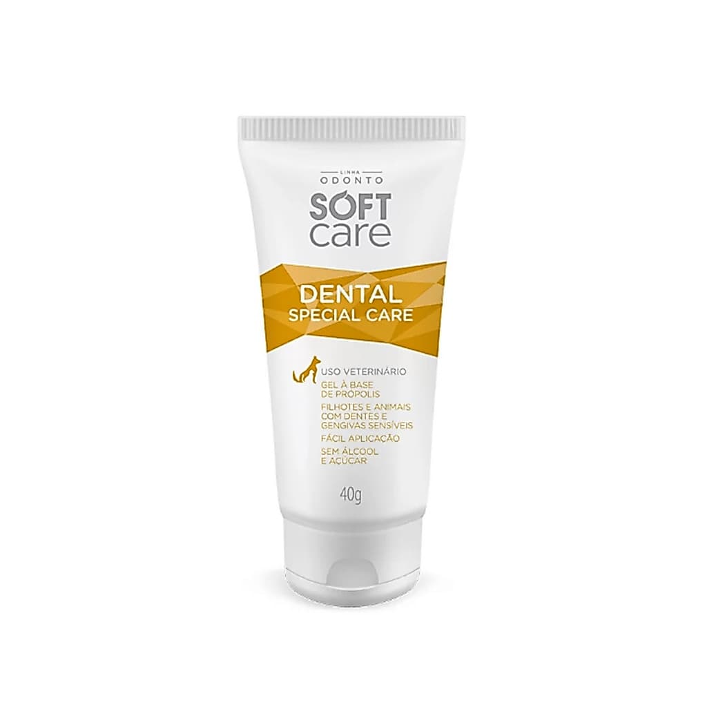 Gel Dental Para Cães e Gatos Soft Care Special Care - 40 Gr