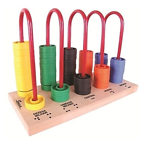 Ábaco Braille Fechado Com 5 Colunas - Simque