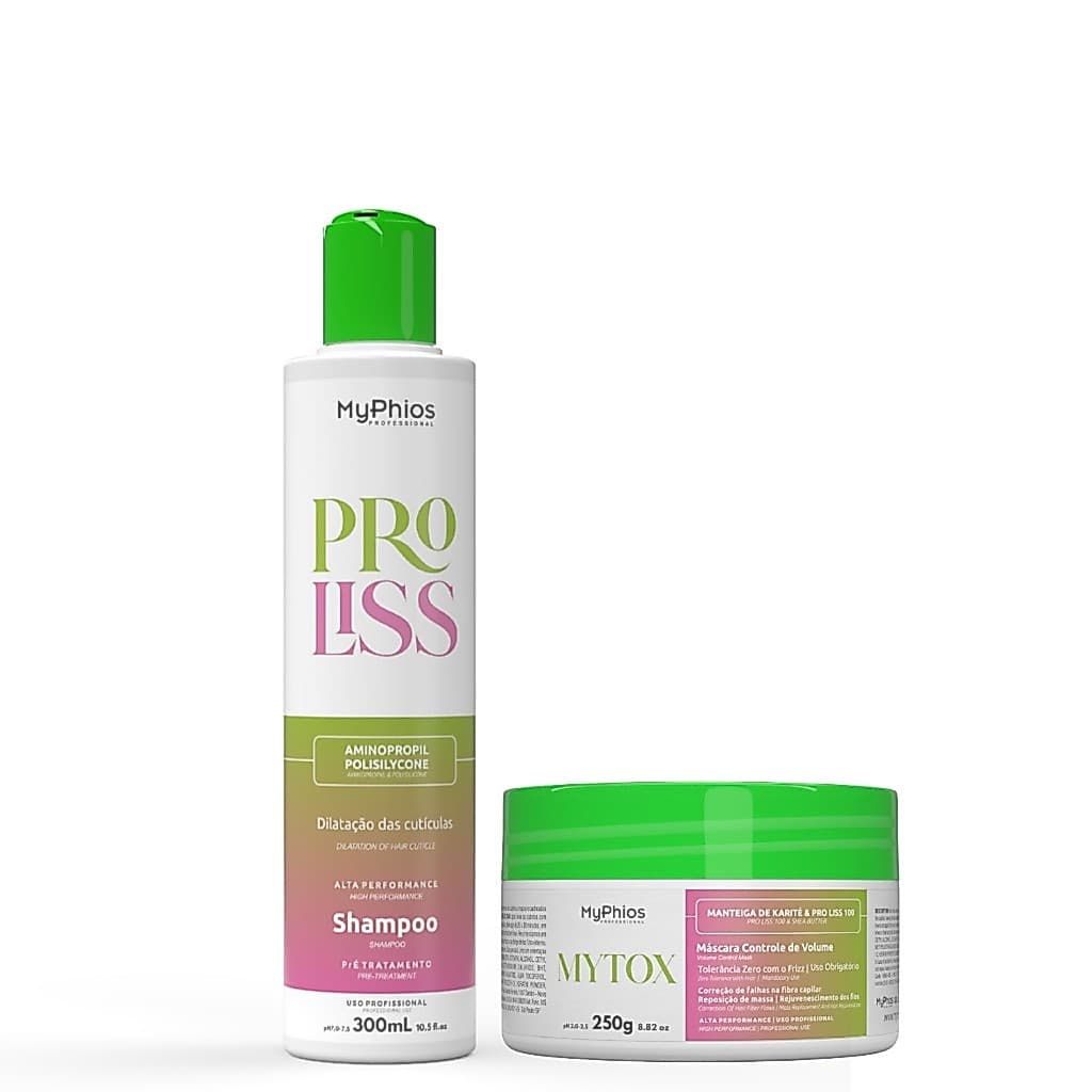 Kit Mytox 250g + Shampoo Pré Tratamento 300ml MyPhios Professional