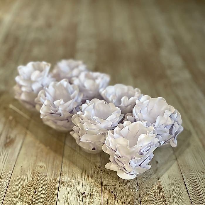 120 forminhas STYLE modelo flor BRANCA para doces finos para casamentos festas