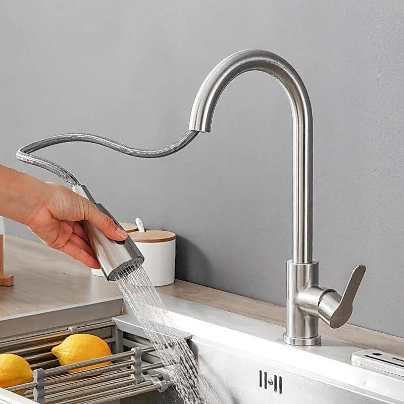 Torneira Bica Gourmet Extensível Monocomando Com Extensor Articulável e Flexível P/ Cozinha