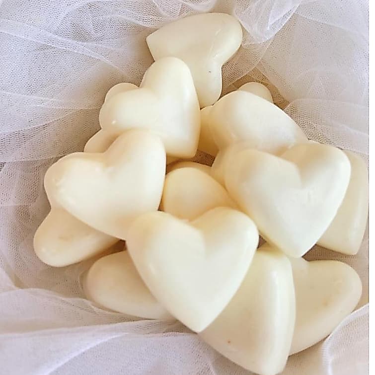 60 Mini Sabonetes 15g de Dolomita e Argila Branca cada Lembrancinha Mini Casamento