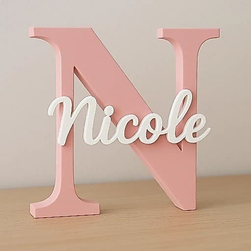 Letra Decorativa Personalizada com Nome – Presente Criativo e Único