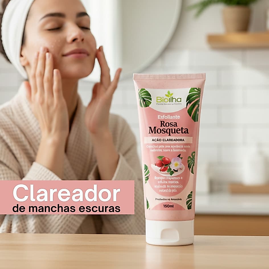 Esfoliante de Rosa Mosqueta - Ação Clareadora