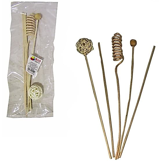 Kit 5-30 Varetas para Difusor de Aromas Decorativas de Madeira Aromaterapia