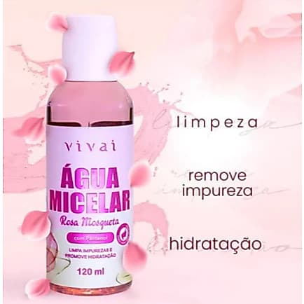 Água Micelar Rosa Micelar Vivai 120ml