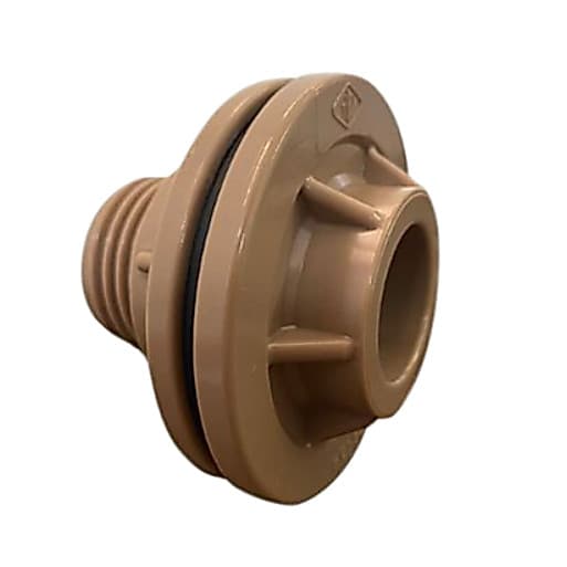 ADAPTADOR COM FLANGE 1/2 OU 3/4 MARROM REBOUCAS