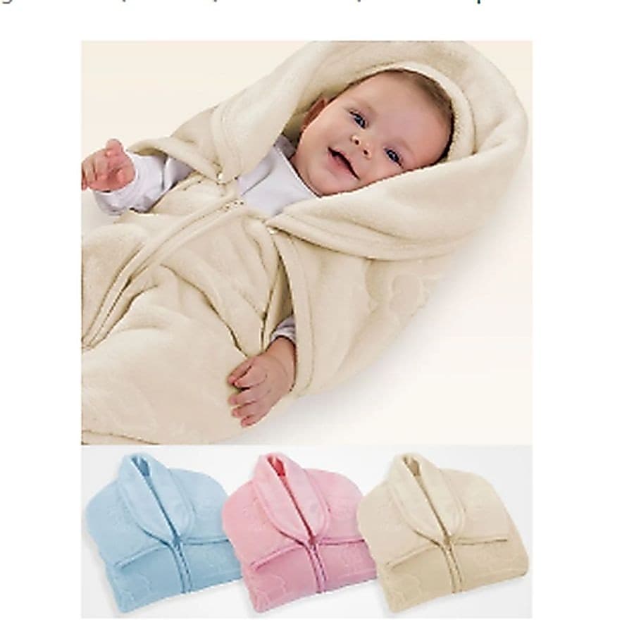 Cobertor Baby Sac Jolitex Saco de Dormir 2 em 1 Rosa/Azul