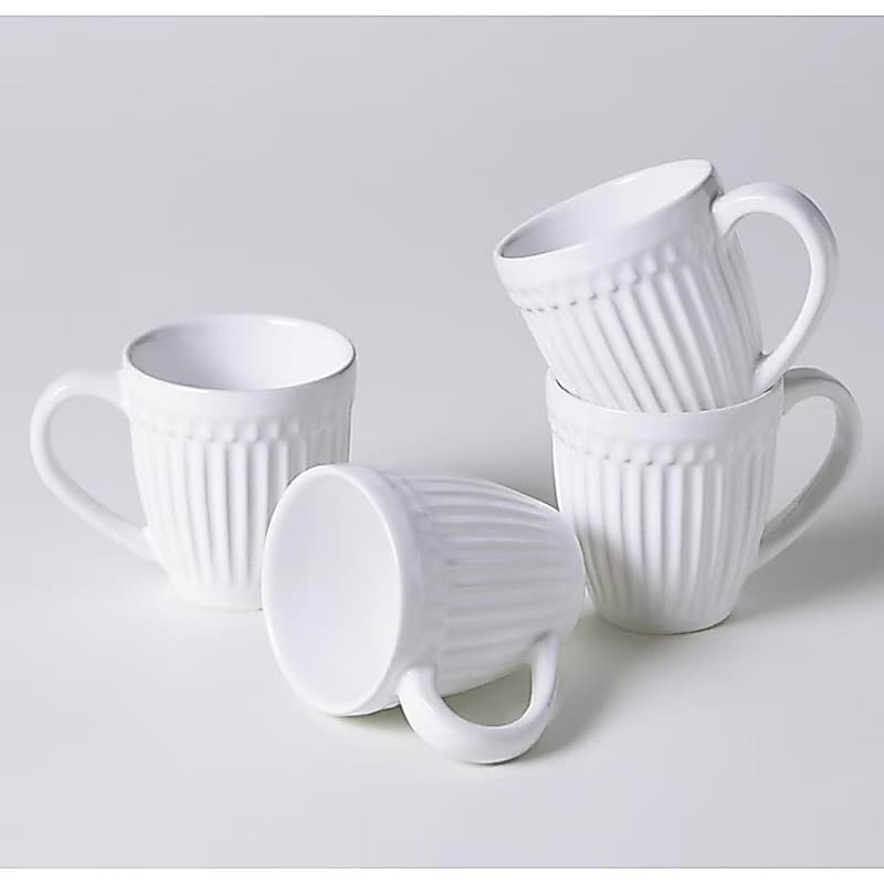 Porto Brasil Conjunto Com 4 -6 Canecas Roma Branco 343MI