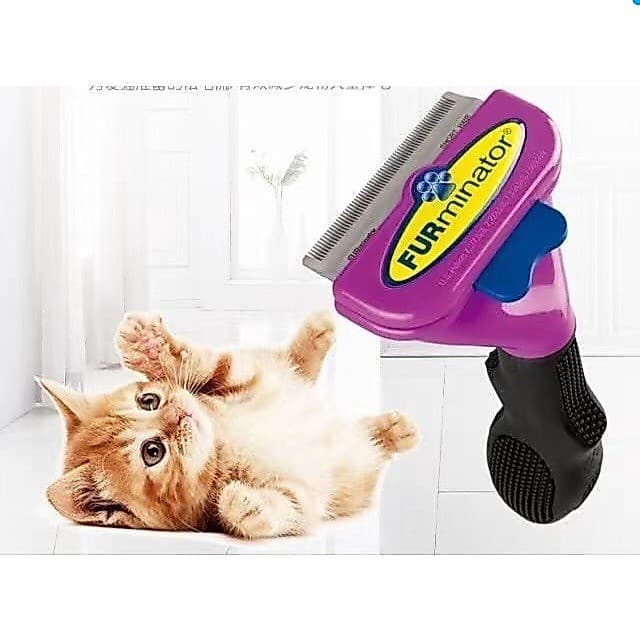 Pente Tira Pelos Pet Profissional Rasqueadeira para Cachorro e Gato Escova de Limpeza Profunda Original