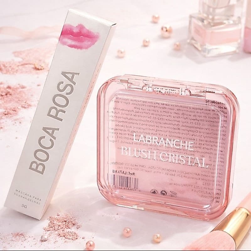 BOCA ROSA MASCARA DE SOMBRANCELHA - BLUSH CRISTAL LABRANCE - KIT C/ 2