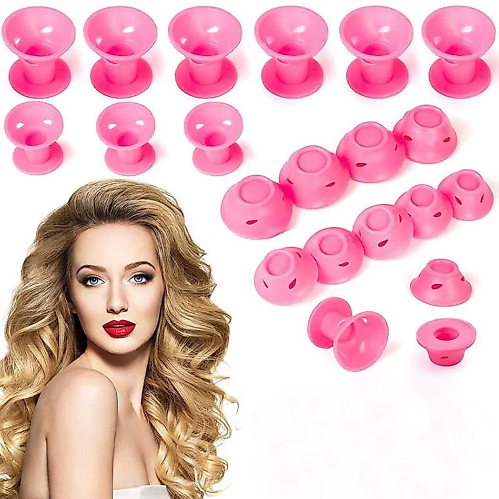 10 Pacotes De Ferro De Ondulação Sem Calor Silicone Macio Modelador De Cachos Preguiçoso Ferramenta De Estilo De Cabelo