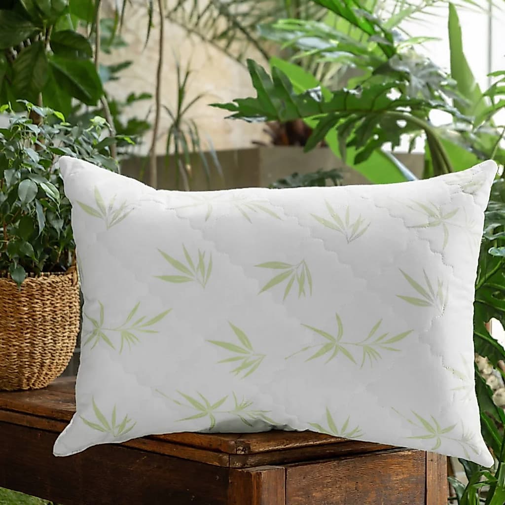 Travesseiros De Luxo 100% Bambu 180 Fios Antialérgico Duro Alto Macio 70X45cm Hipoalérgico e Antiácaros