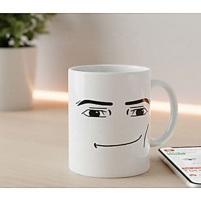 Caneca Meme Roblox - Man Face & Woman Face - Edição Exclusiva