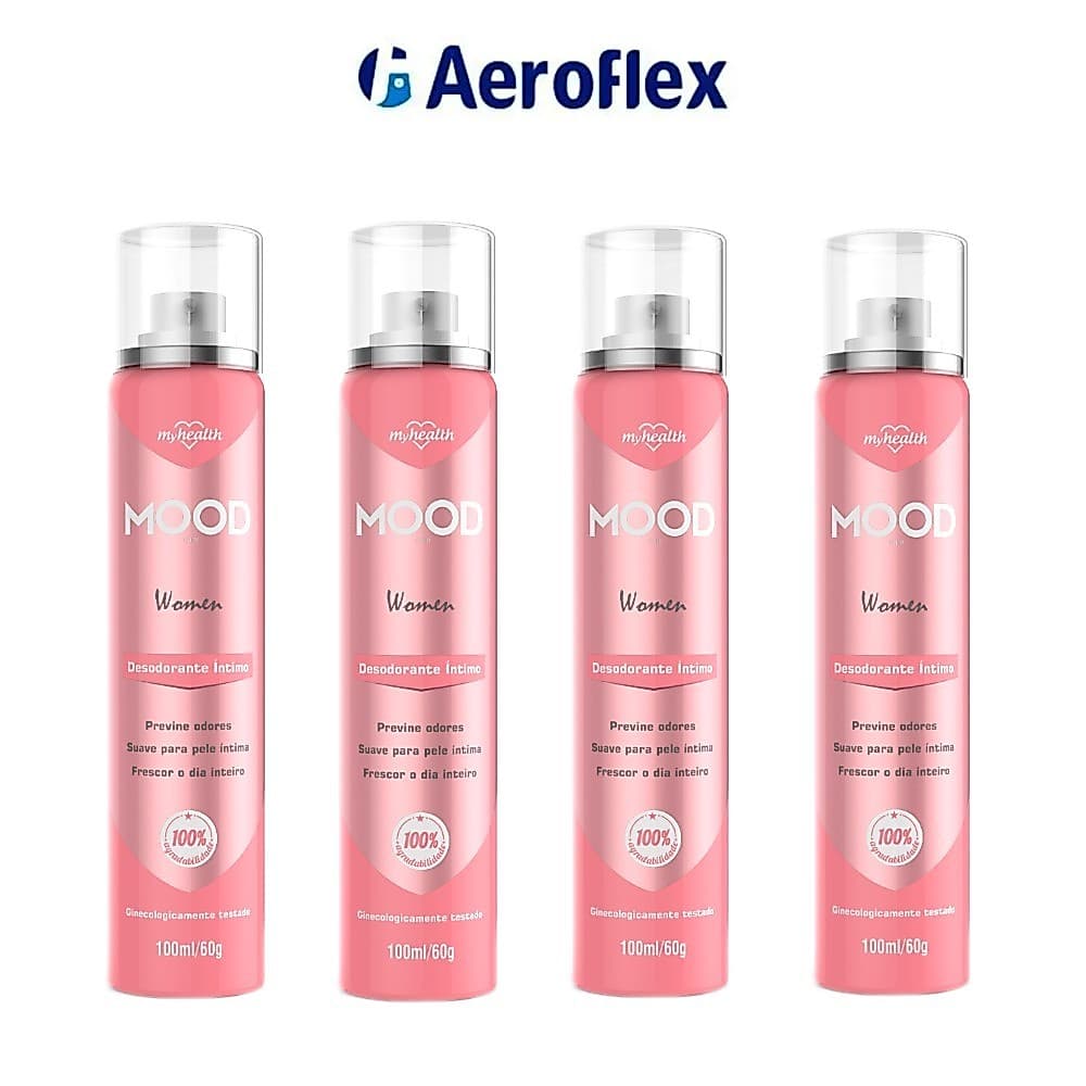 desodorante intimo Mood 100ml My Health mulher cuidado intimo perfume intimo Feminino Frescor Diário Proteção
