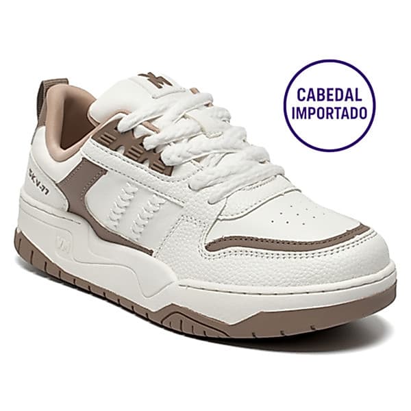 Tenis Via Marte  Branco/toffe 370001