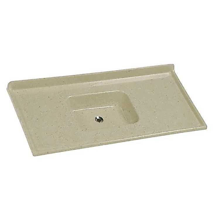 Pia Cozinha 120 X  55cm Rorato Fibra Travertino