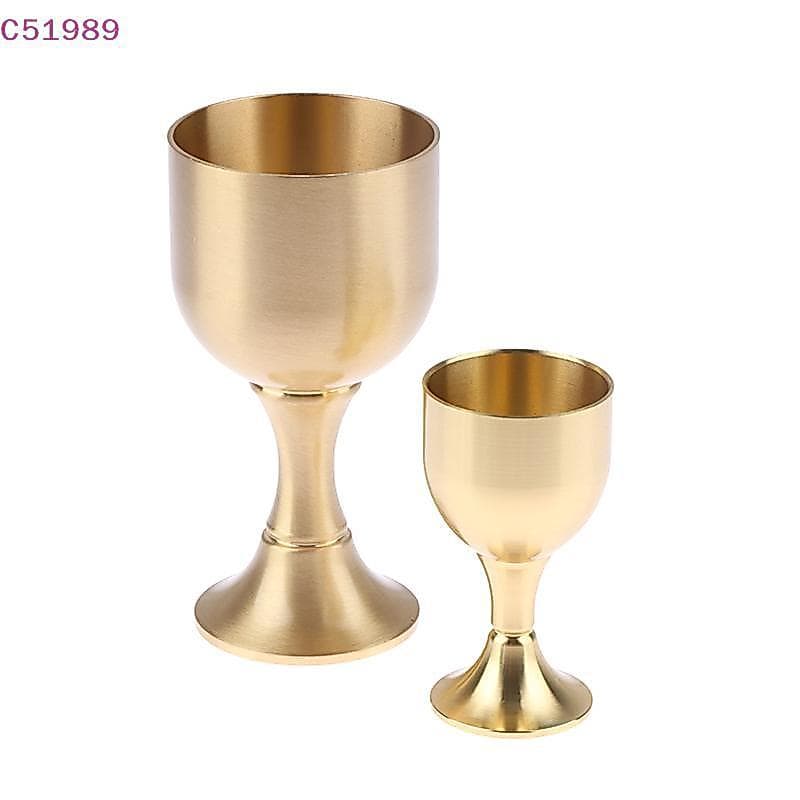 [kaan] Copo De Cálice De Latão Vinho Bebidas Licor De Metal Para Festa Acessórios Casa BR