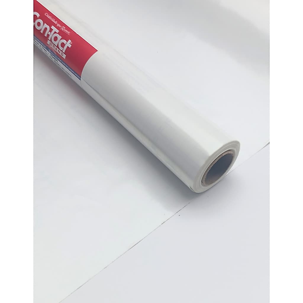 Papel Contact Branco Brilho 45cm Largura para envelopar, encapar Plastico Adesivo