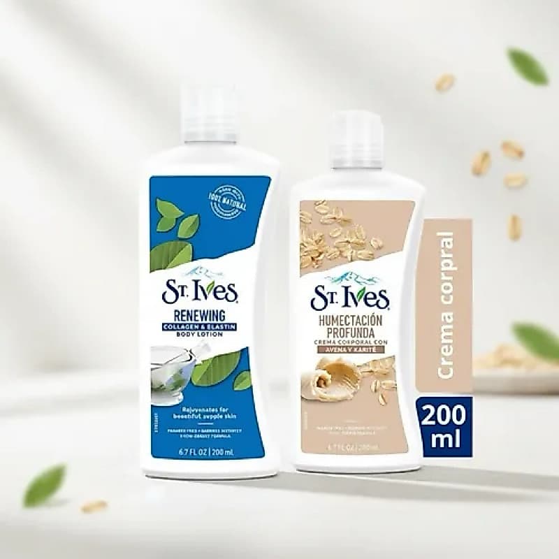 Loção Hidratante Corporal St. Ives Colágeno e Elastina 200ml - Proteção e Toque Suave