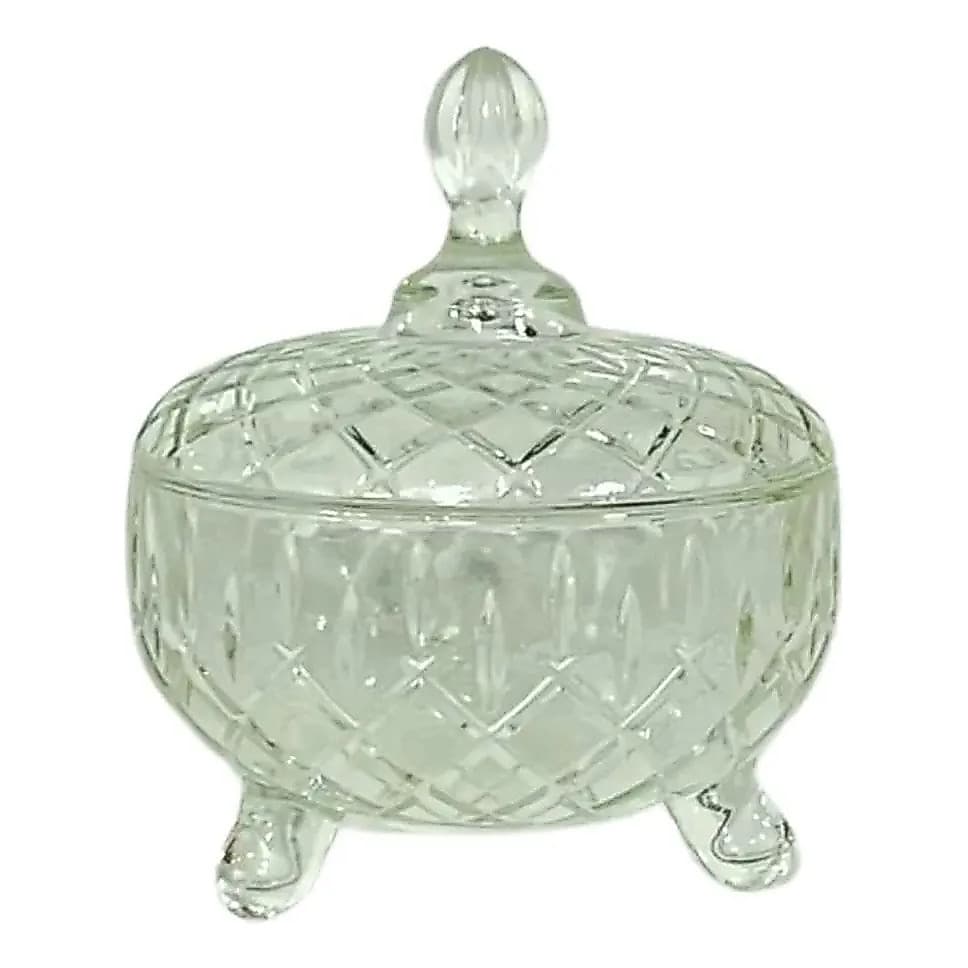 Baleiro Bomboniere De Vidro Elegante