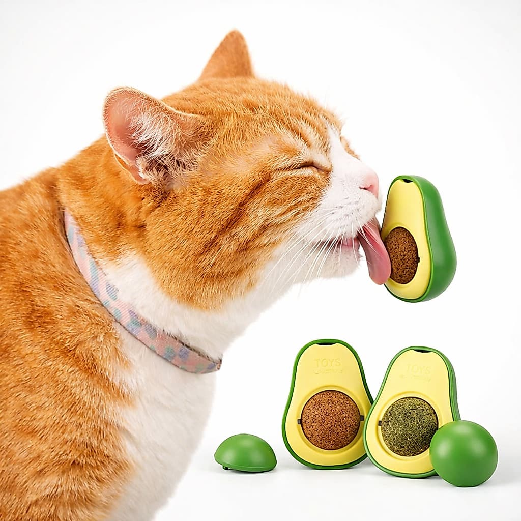 Catnip para Gatos com Suporte Adesivo – Estimula e Relaxa