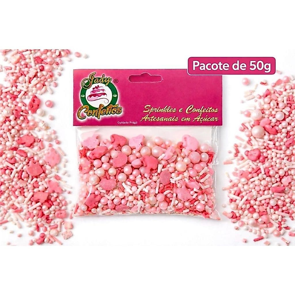 Confeitos de açúcar Barbie Sprinkles 100% comestíveis 50g ou 100g