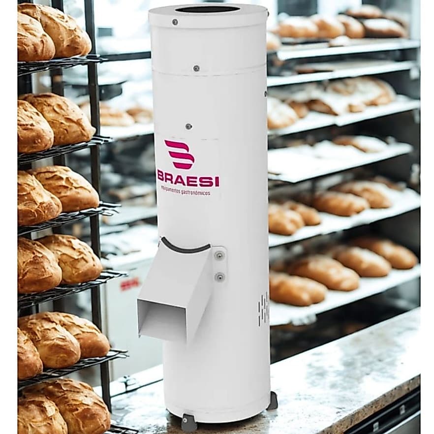 Moinho De Pão - Moedor para fazer Farinha De Rosca Profissional Mp02 Braesi Padarias Mercados Etc