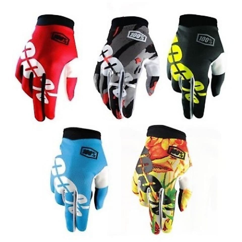 Luvas de Motocicleta 100% Esportivas Luvas de Ciclismo Moto de Dedo Completo Luvas de Motocross Luvas de Corrida Mtb 100