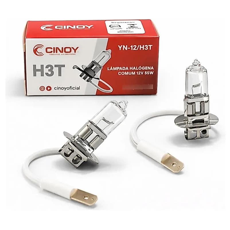 Par Lâmpadas Halógenas H3T 12v 55w Farol De Milha Neblina