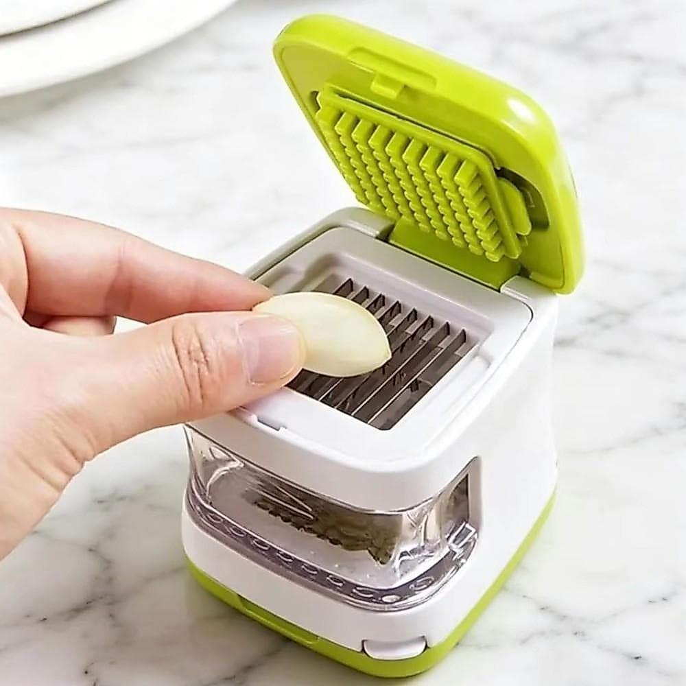 HALB Prensa Dupla Face Triturador De Alho , Mini Manual Portátil , Vegetais De Plástico 2 Em 1