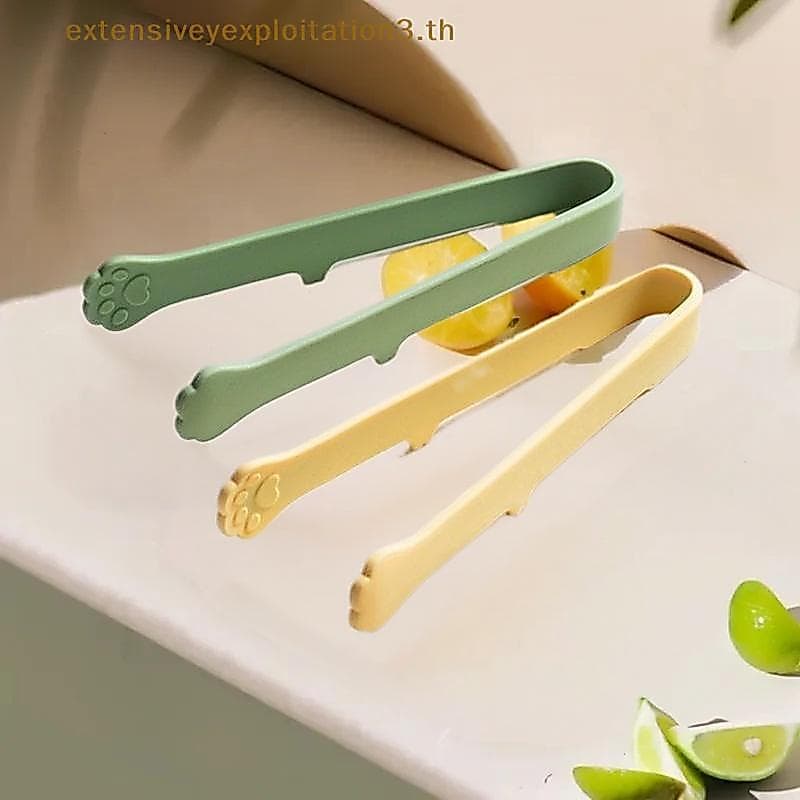 Home EE Criativo Japonês Forma De Pata De Gato Silicone Mini Sna Pinças De Comida Alças Antiderrapantes Churrasco Pão Cu