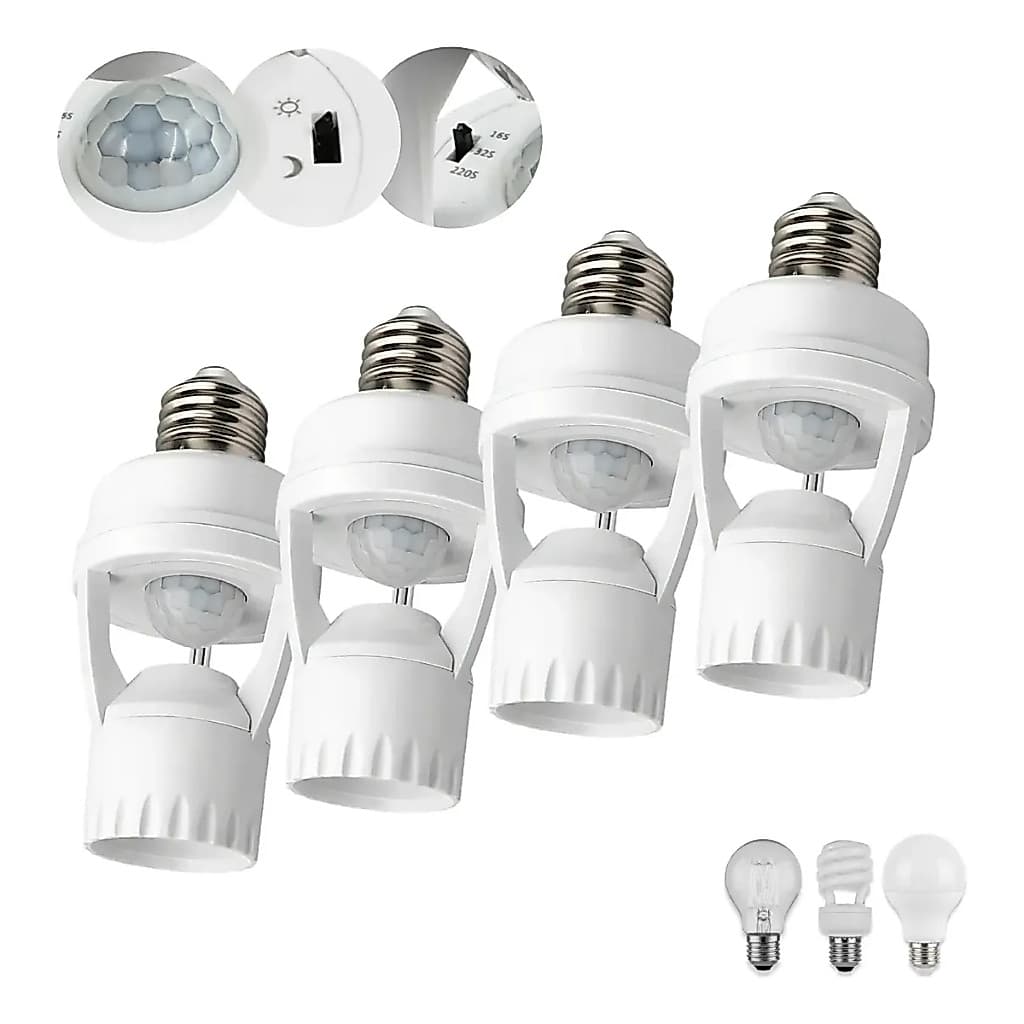 KIT1/2/3/4 Presence Sensor With Photocell For Lamp Socket