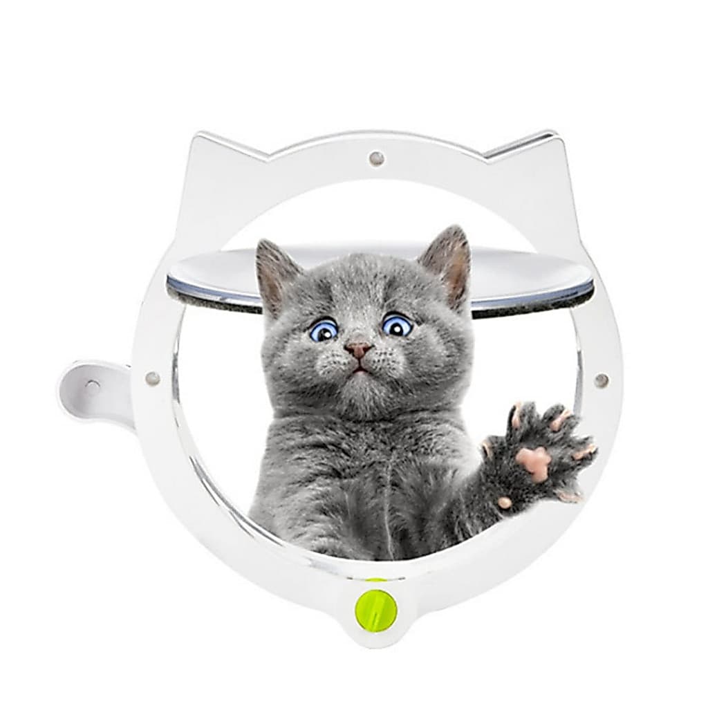 Porta Interna Para Animais De Estimação , Com Aba Gatos , Portão Portões Cerca De Tamanho De Abertura 21 Cm , 4 Modos De