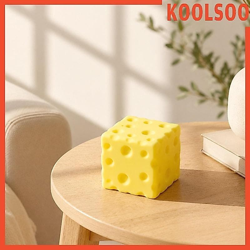 [Koolsoo] Brinquedo Para Espremer Queijo Amarelo , Fofo De Ascensão Lenta , Bloco De Macio Crianças E Adultos , Presente