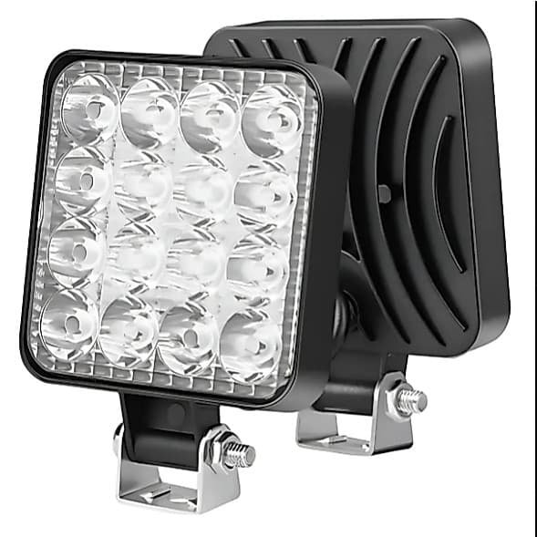 Farol Auxiliar De Led Quadrado