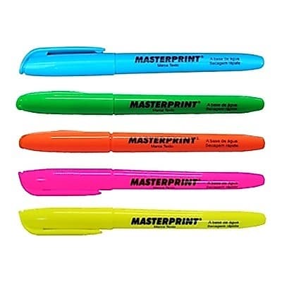Caneta Marca Texto Laranja Office MP612 Caixa com 12 Unidades - MasterPrint