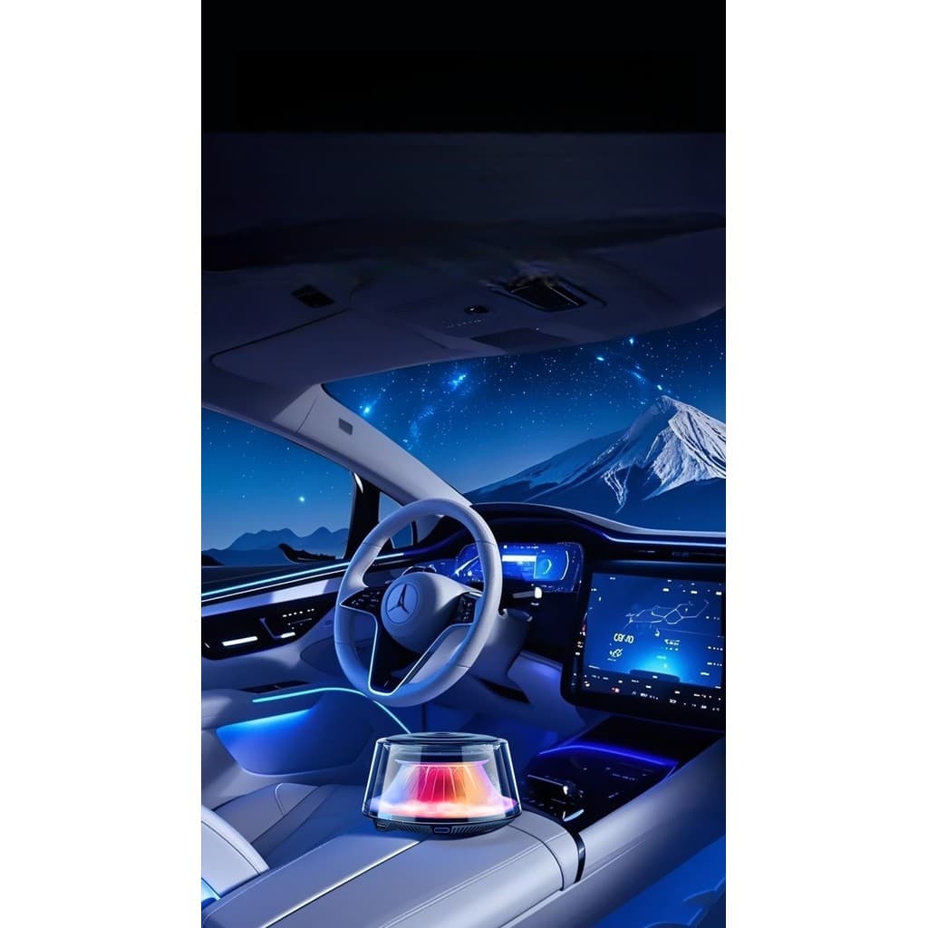 Difusor Ambientador Carro Luz LED Configurável Bateria 950mAh Aromatizante Automático