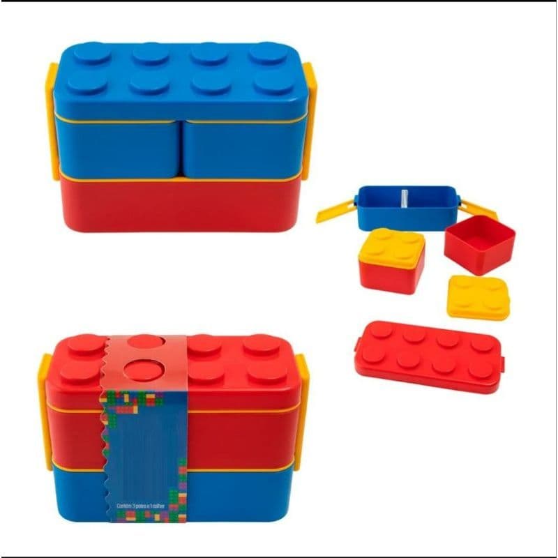 Lancheira Infantil Lego Marmita Montável