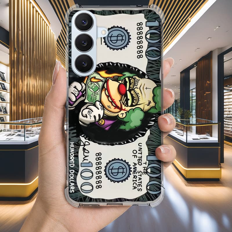 Capa Capinha GALAXY S20 ULTRA S10 S10E LITE 2020 S9 S8 A73 A72 Anti-impacto Personalizada geek KRUSTY dollar (3179)