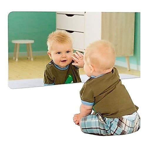 Espelho Decorativo Bebê Montessoriano Grande Acrílico 1m