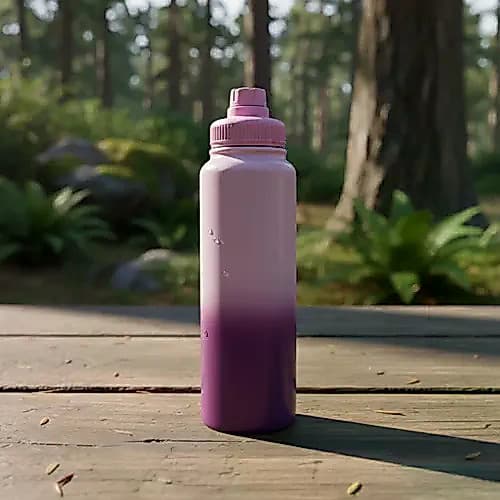 Garrafa Termica Squeeze Inox 1 Litro Parede Dupla Rosa-chiclete
