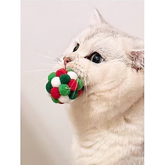 Brinquedo de gato auto-feliz alívio do tédio ferramenta útil provocando vara de gato Pet provocando bola de gato Molar r
