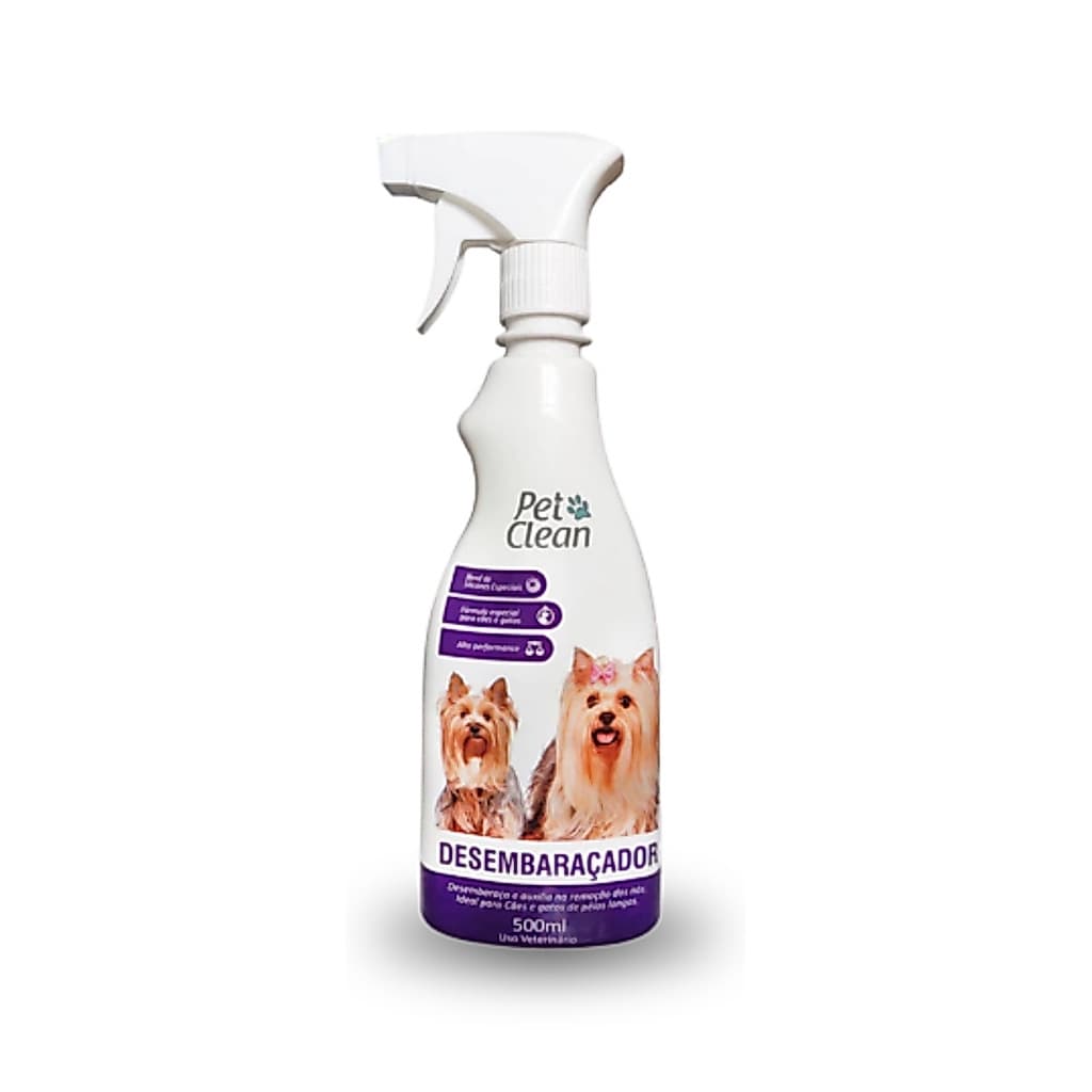 Desembaraçador De Pelos Para Cães E Gatos Pet Clean Spray 500ml